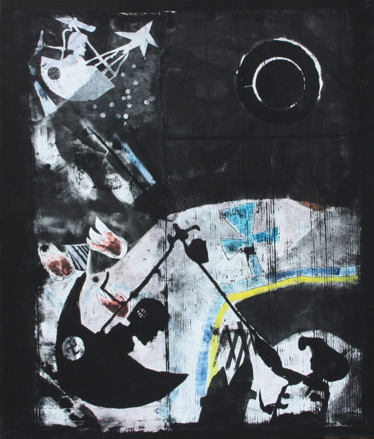 L'ECLIPSE mixed media on canvas 141 x 121 cm 2013 Preis auf Anfrage - price on request